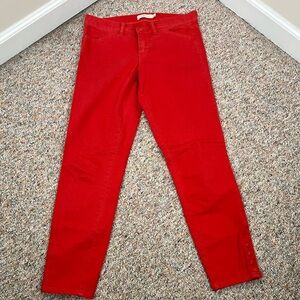 Tory Burch Red Skinny Jeans